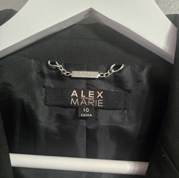 Alex Marie Black Blazer Size 10 - Picture 3 of 16